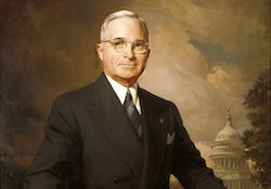 Presidential portrait of President Harry Truman