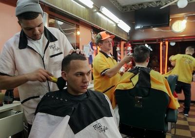 Conbody vs. Everybody A busy barbershop