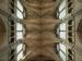 The ceiling of a cathedral.